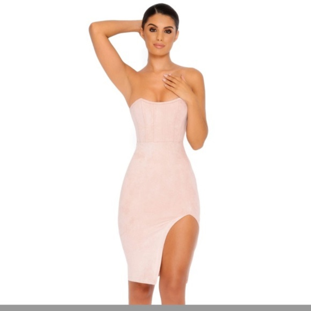 Suede Bodycon Dress